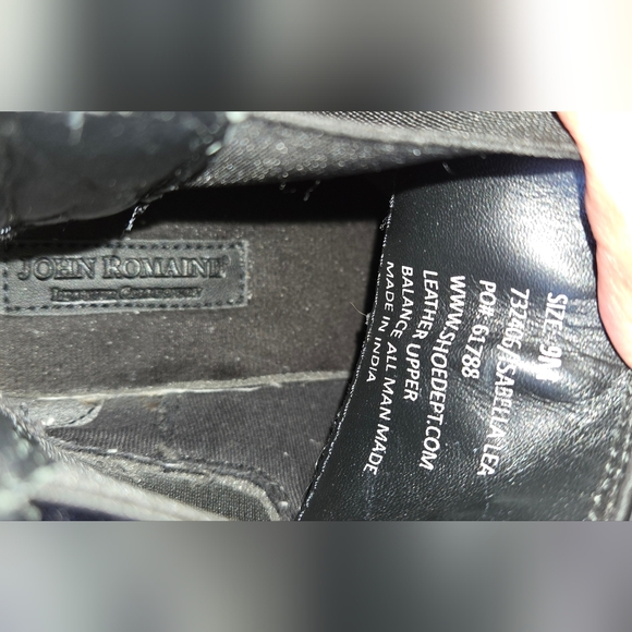 John romain boots black size 9.5 unisex - Picture 4 of 4